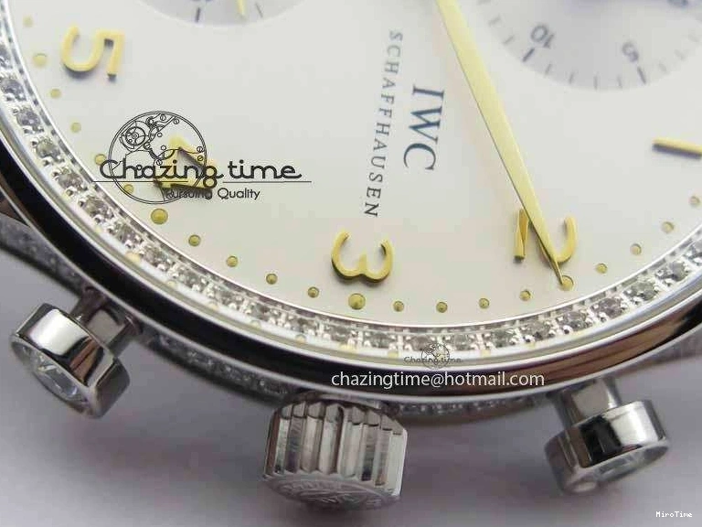 MIROTIME 0507 Portuguese IW3714 Diam ZF V2 1:1 Best Edition White Dial RG Numbers On Brown Leather Strap A79350 (Slim Movement) Fashionable 7246